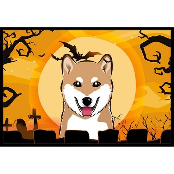 Carolines Treasures Carolines Treasures BB1783JMAT Halloween Shiba Inu Indoor & Outdoor Mat; 24 x 36 in. BB1783JMAT - main
